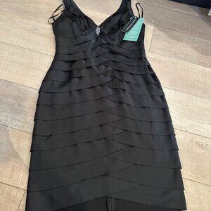 JONES WEAR WOMENS DRESS SIZE 10 BLACK NEW COCKTAIL PARTY